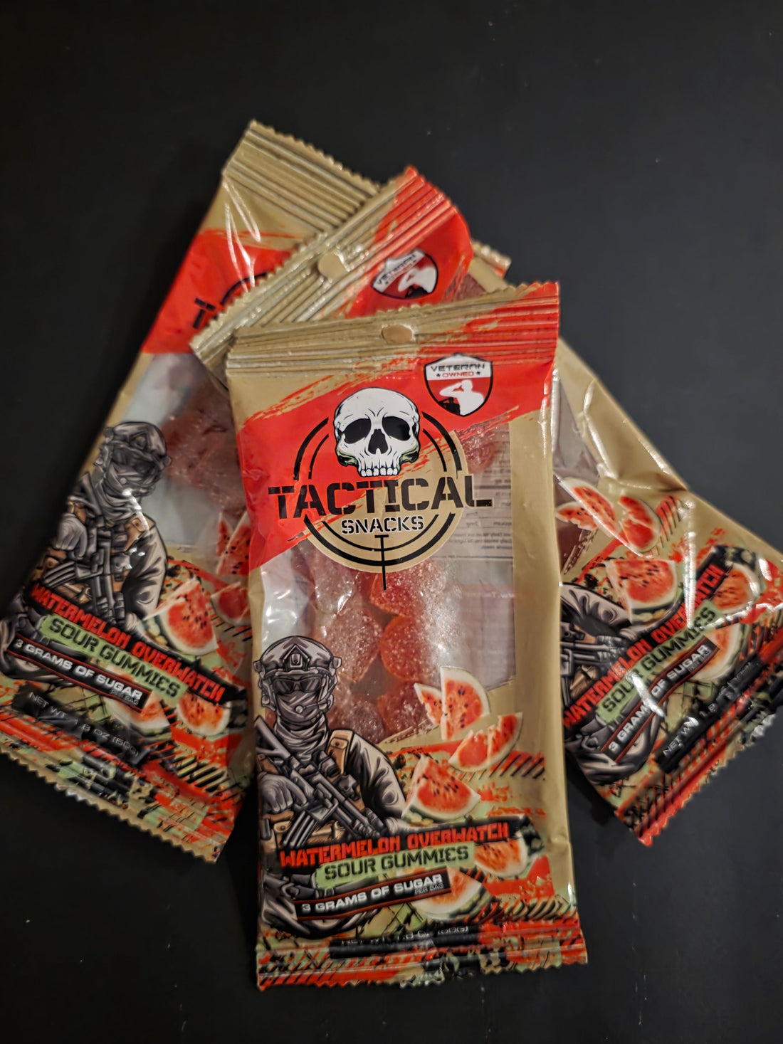 Tactical Snacks, Watermelon Overwatch Sour Gummies Review