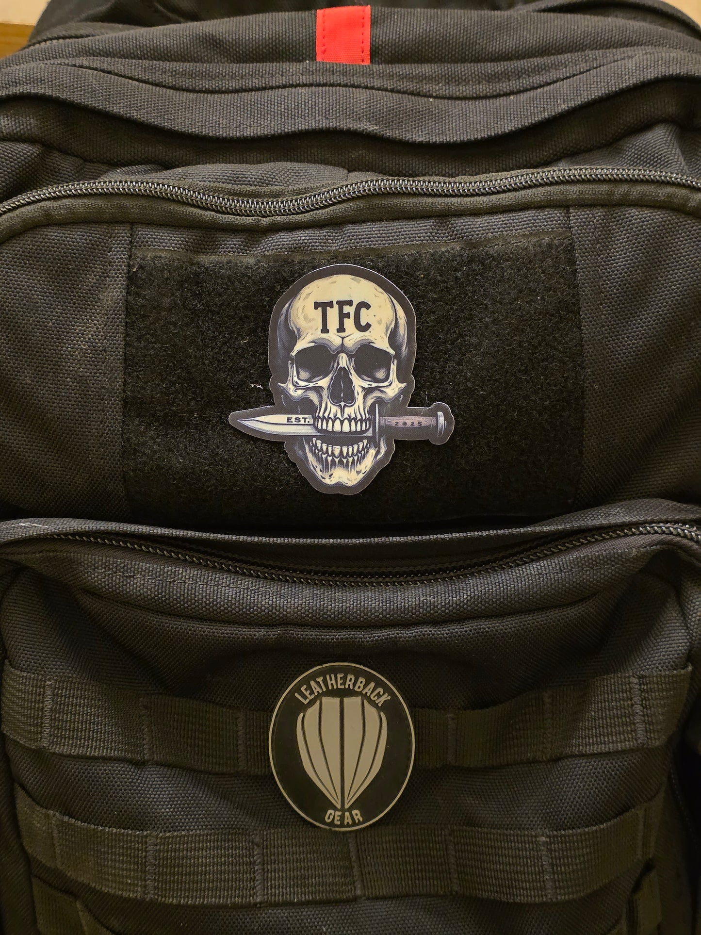 Tactical PVC Patch β Skull with Knife | Military & Law Enforcement Morale Patch