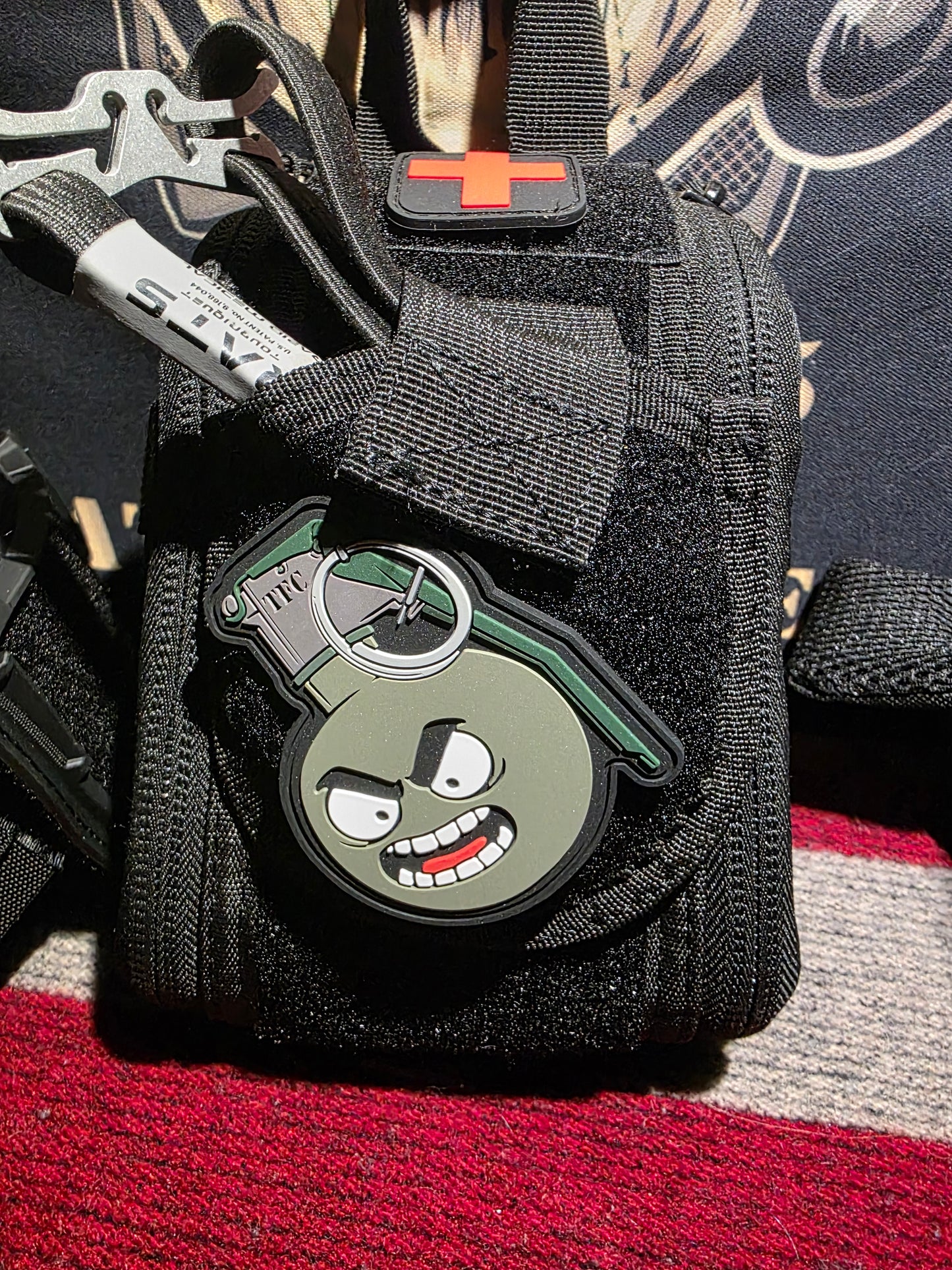 M67 Grenade Cartoon PVC Morale Patch – Tactical Military Hook Patch for Backpacks, Vests, EDC Gear & Collectors | Funny Combat-Inspired Patch!