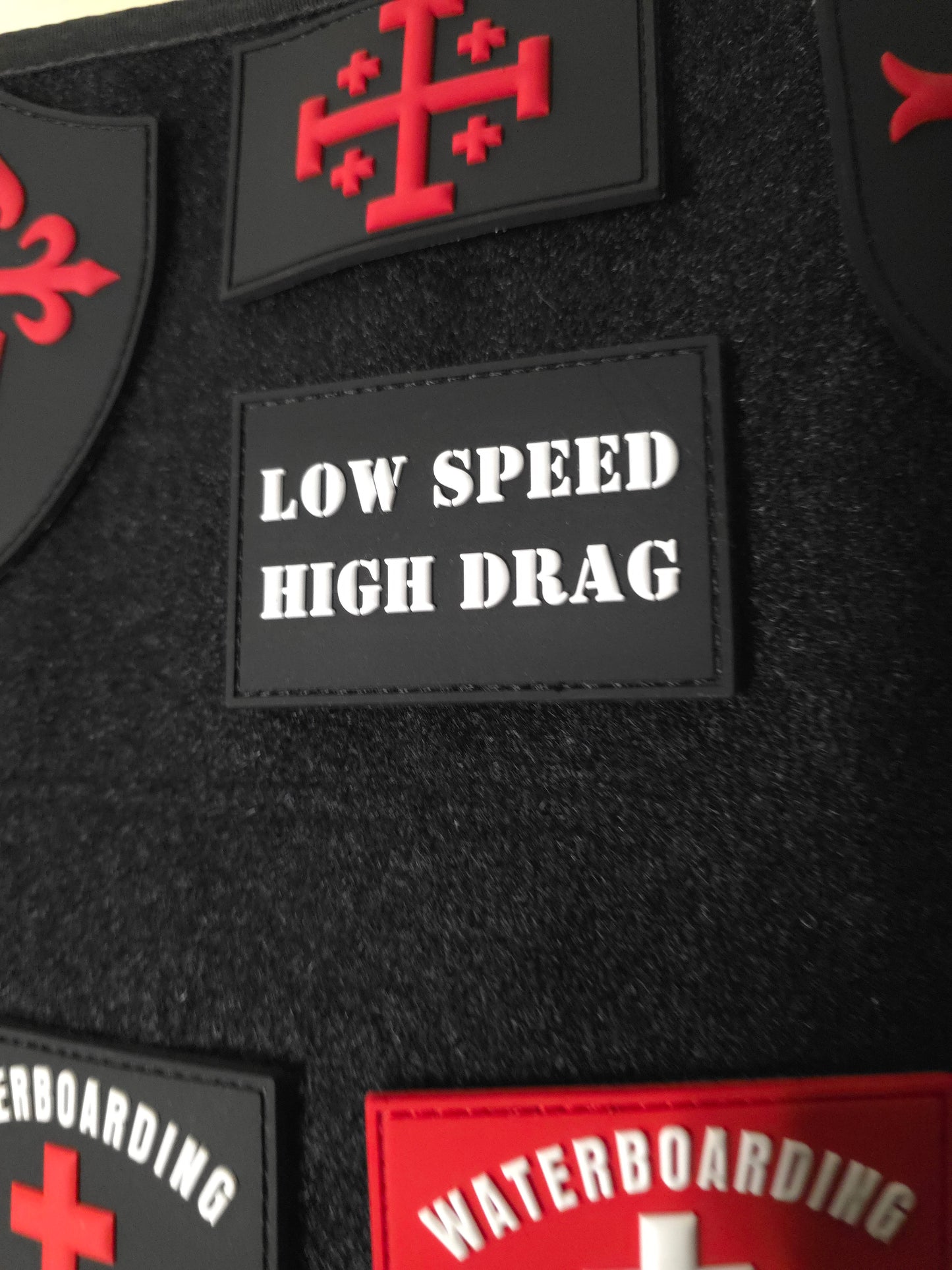 Low Speed High Drag PVC Patch | Tactical Morale Patch | Military Humor Patch | Hook & Loop Velcro Patch | EDC Gear | Backpack, Plate Carrier Patch