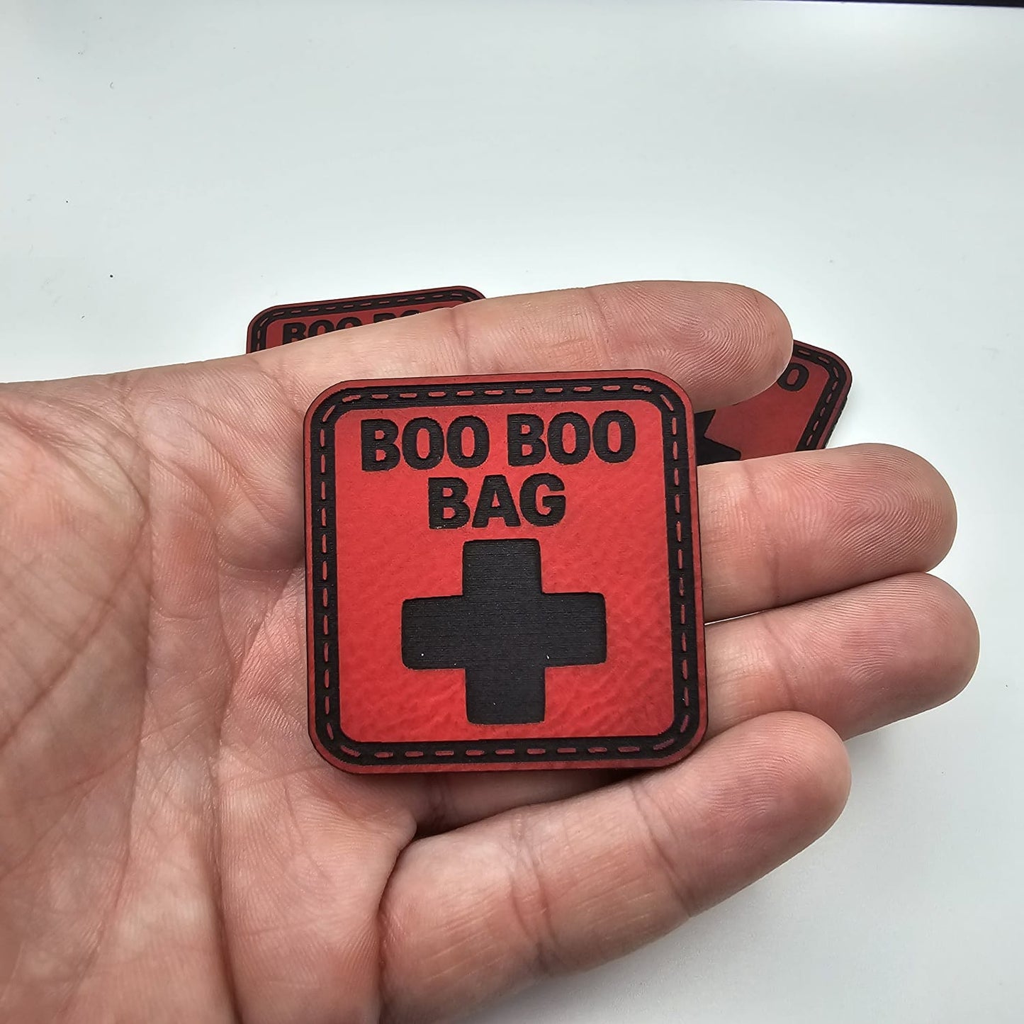 BOO BOO BAG Leather Patch – Hook Backed First Aid Marker 2 Pack