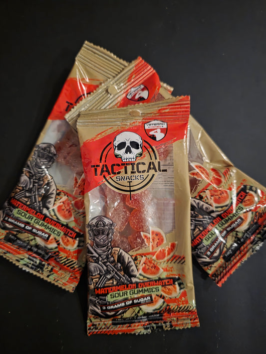 Tactical Snacks, Watermelon Overwatch Sour Gummies Review