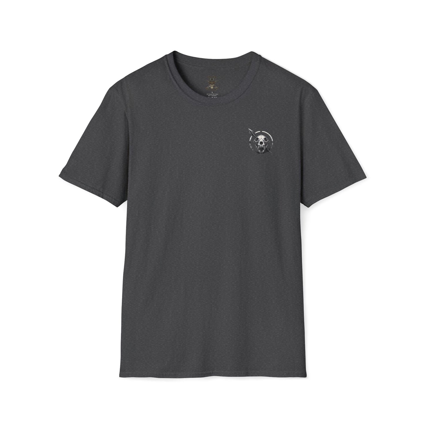 Tribal Warrior Tee, Hunting Tattoo Style Shirt, Outdoor Survival Apparel, Tactical Bear Skull T-Shirt