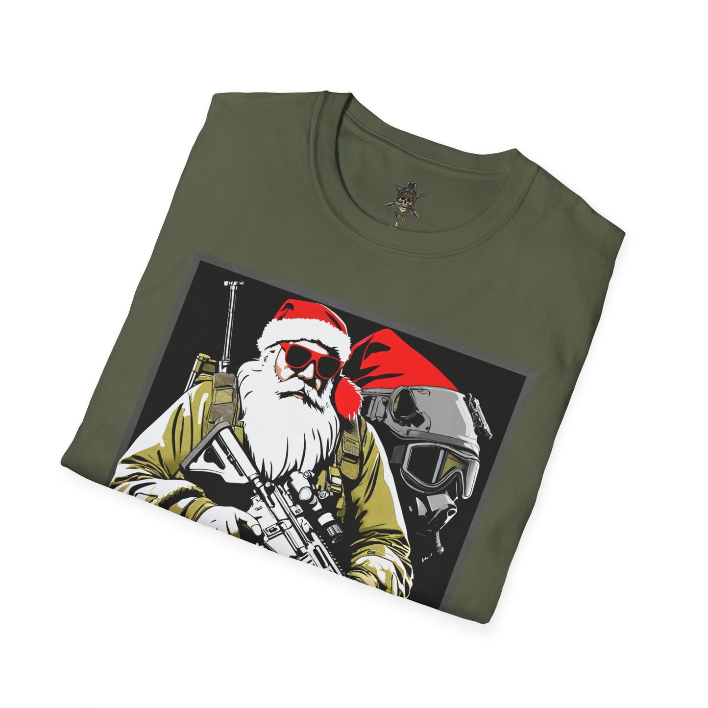 Tactical Santa “Sleigh” Christmas Shirt | Funny Military Holiday Tee for Veterans, Soldiers & First Responders