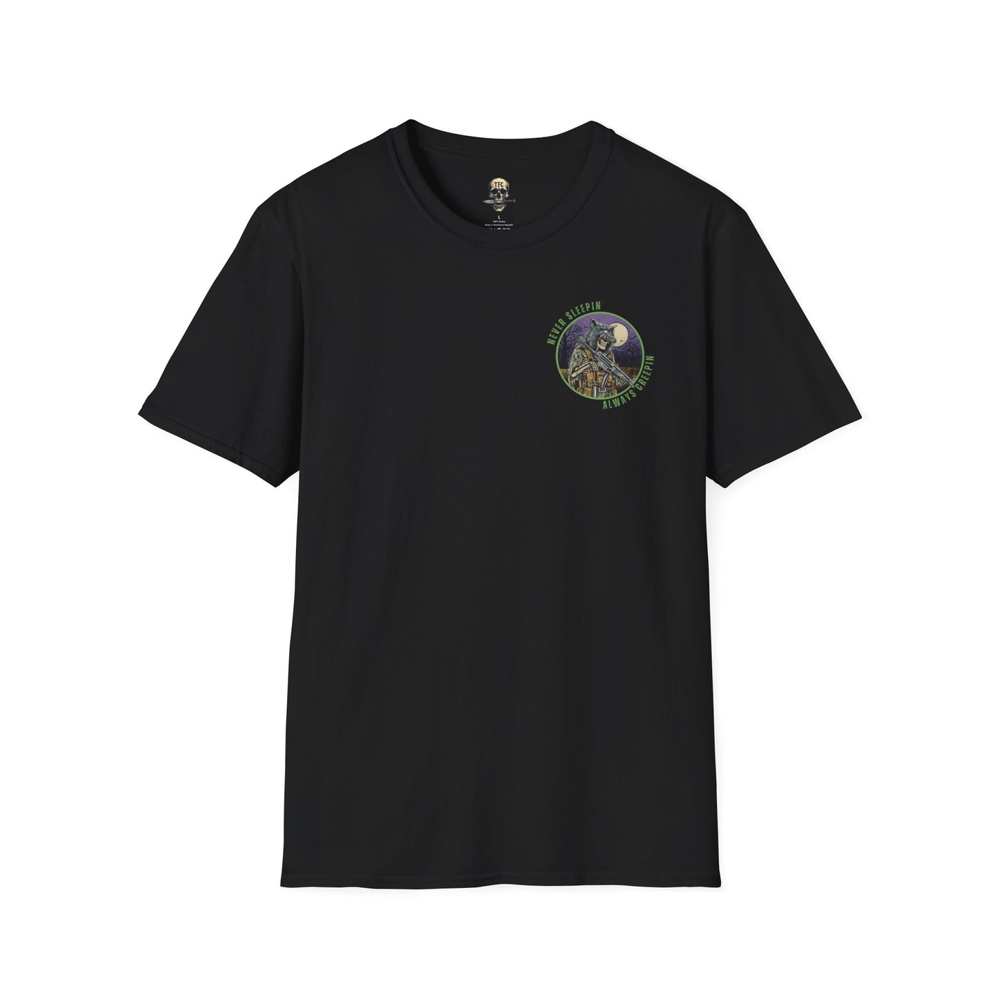 Tactical T-Shirt – Never Sleepin, Always Creepin