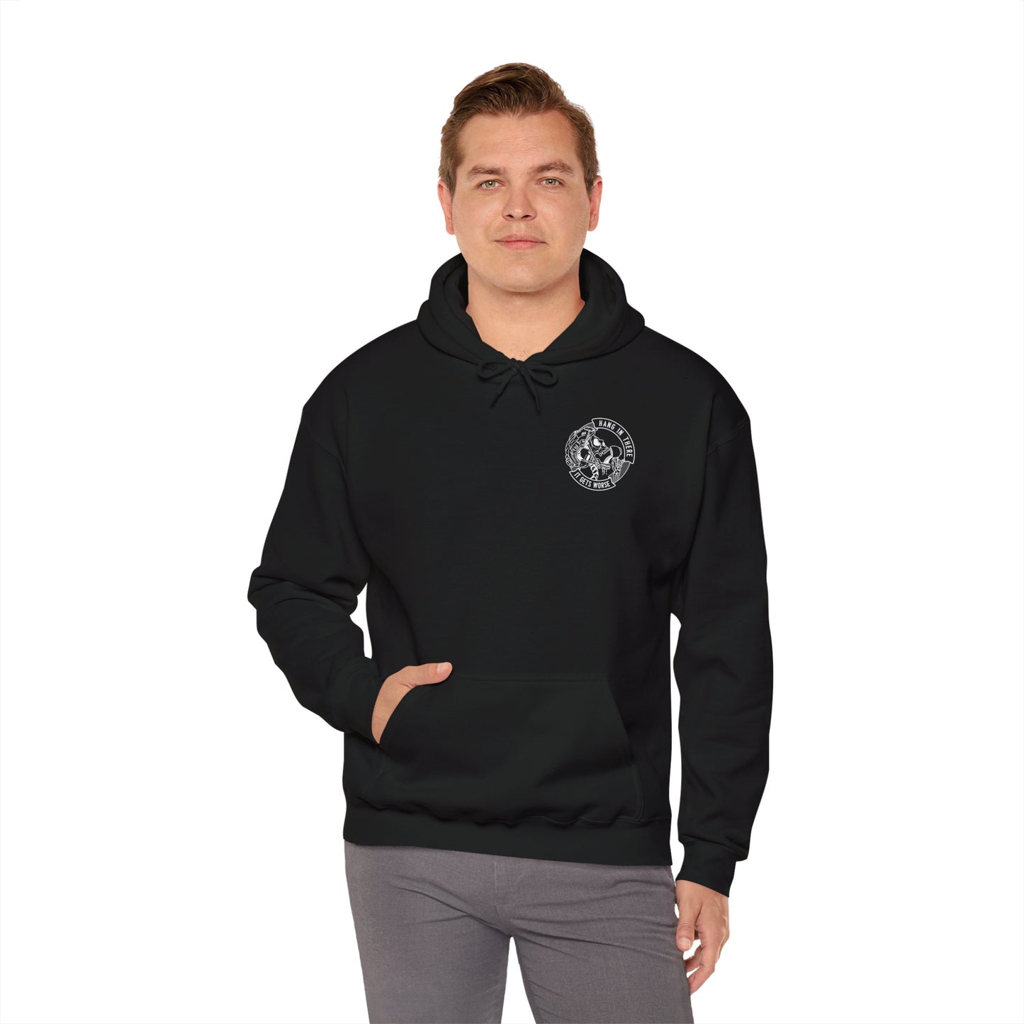 Tactical Military and Law Enforcement Hoodie - Hang in There It Gets Worse