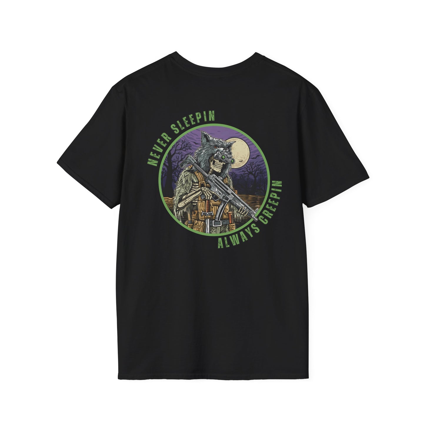 Tactical T-Shirt – Never Sleepin, Always Creepin