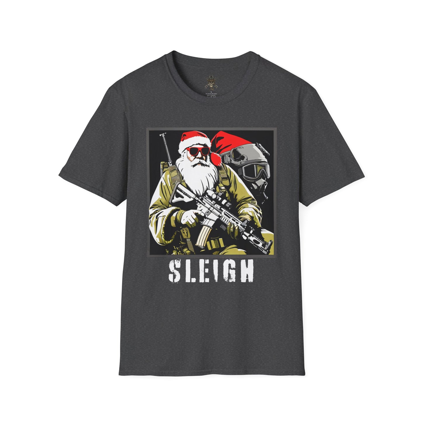 Tactical Santa “Sleigh” Christmas Shirt | Funny Military Holiday Tee for Veterans, Soldiers & First Responders