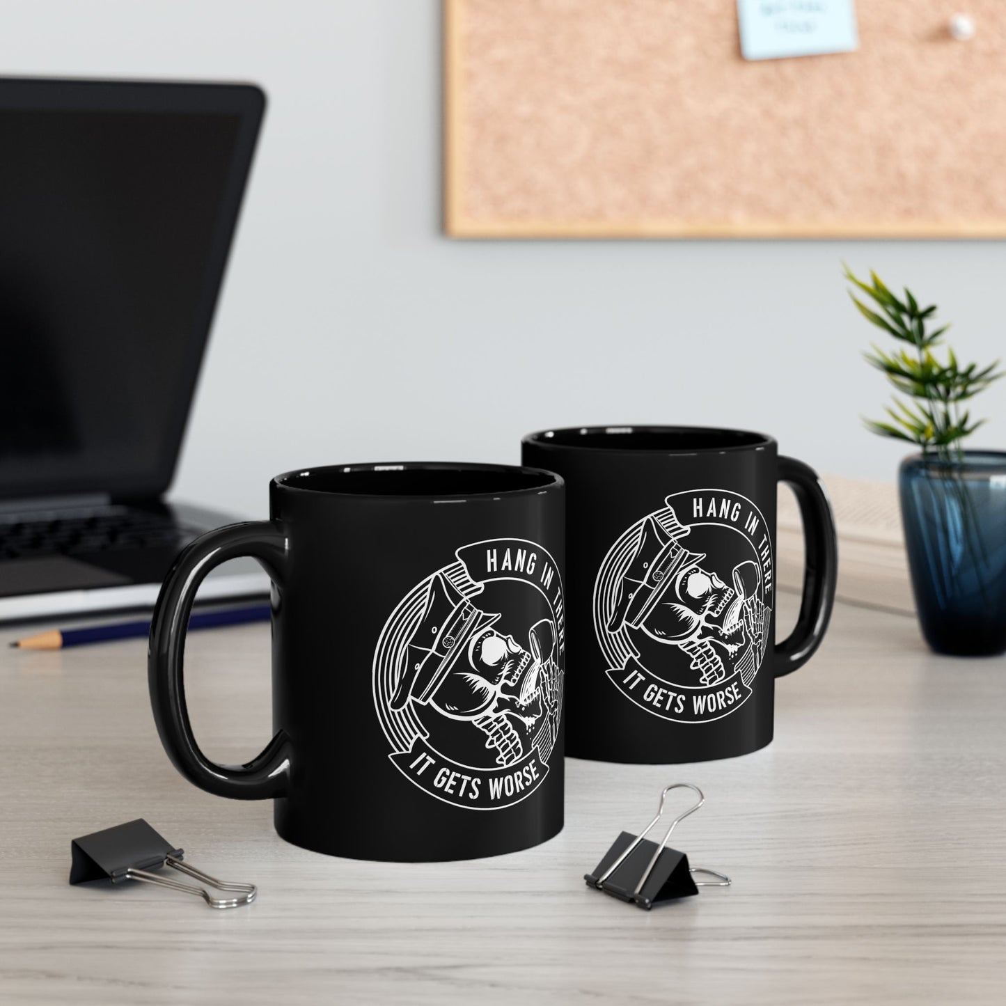 Hang in There… It Gets Worse – Funny Police Coffee Mug | Law Enforcement Humor | 11oz & 15oz |