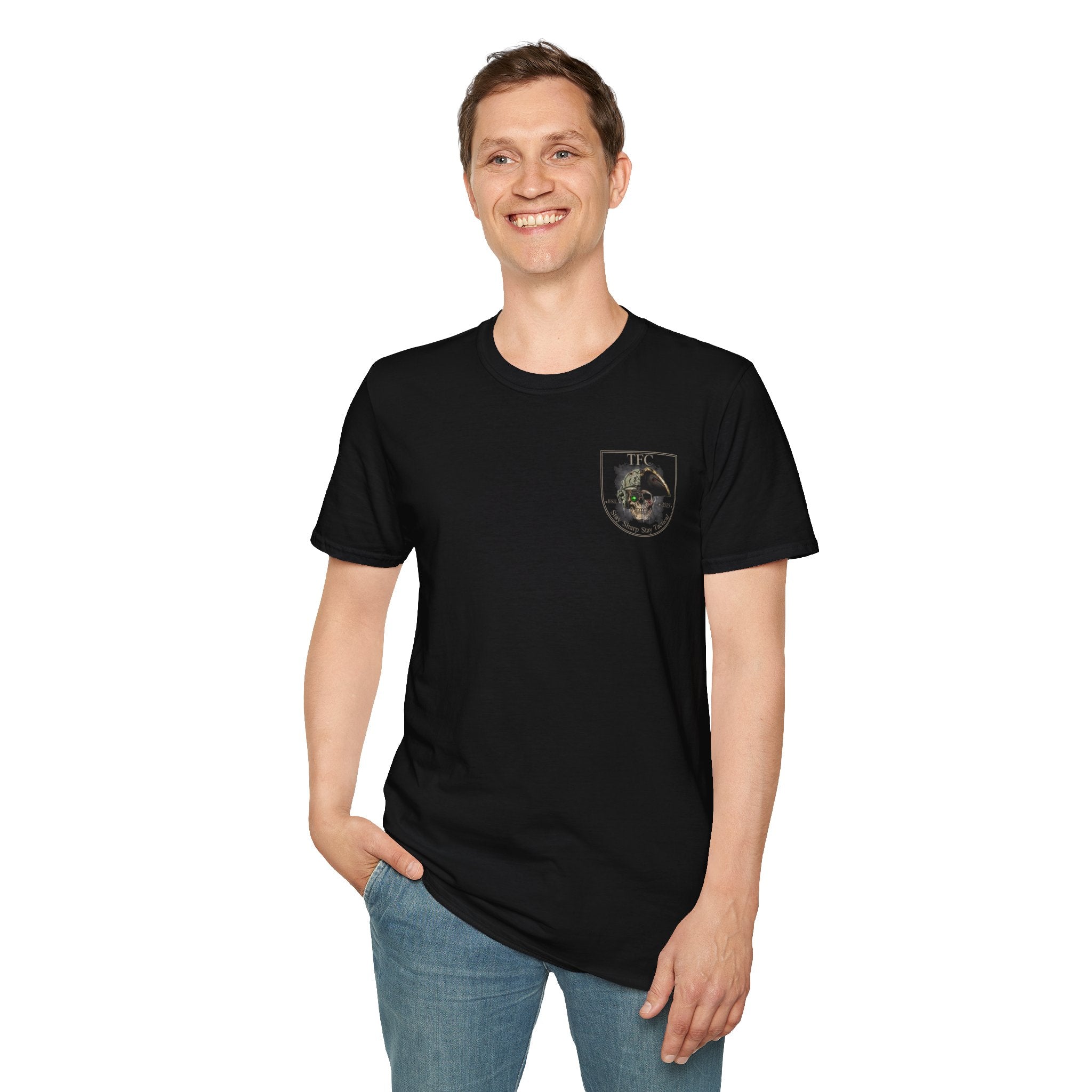 Knives Out OG Patriot Veteran T-Shirt – American Flag Graphic Tee, 100% Cotton, Men's Short Sleeve