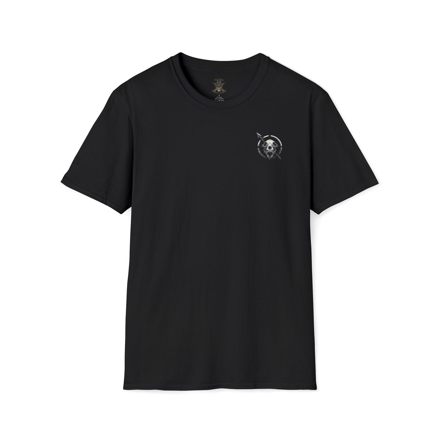 Tribal Warrior Tee, Hunting Tattoo Style Shirt, Outdoor Survival Apparel, Tactical Bear Skull T-Shirt