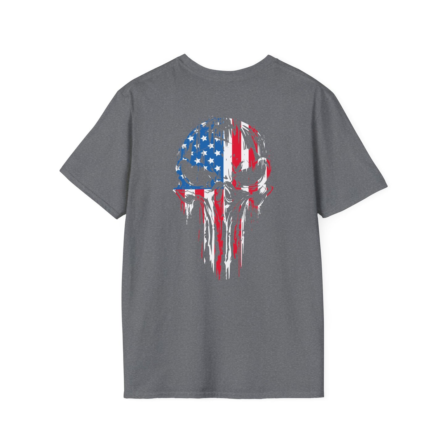 Punisher Skull Flag Tee – Honor, Strength, Patriotism