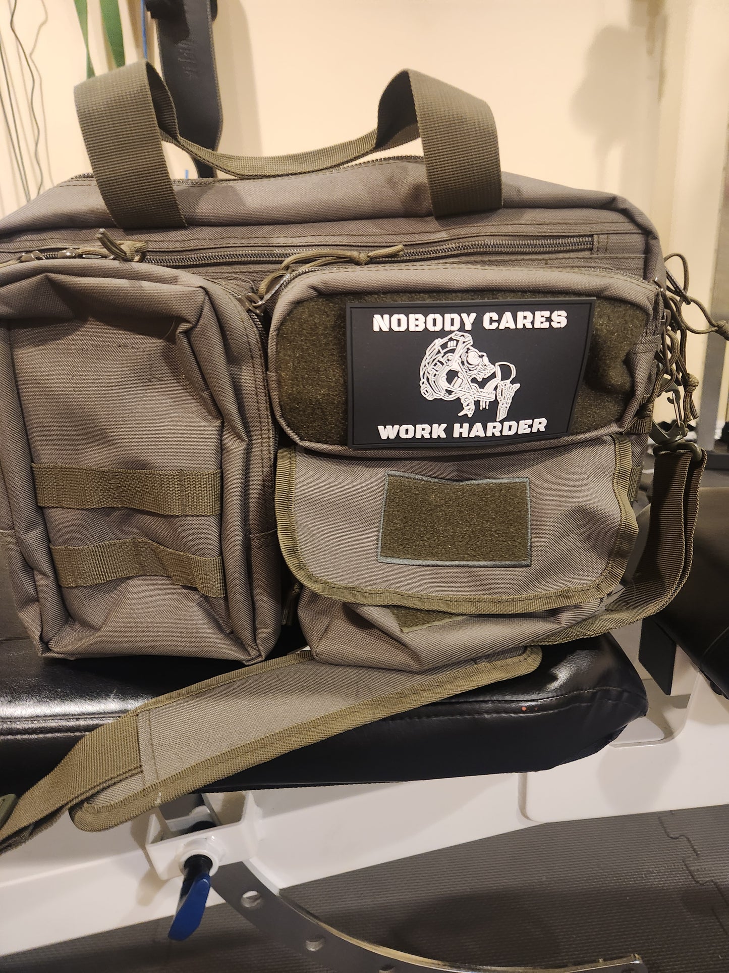 Nobody Cares, Work Harder! 3X2 or 3X5 Velcro Patch