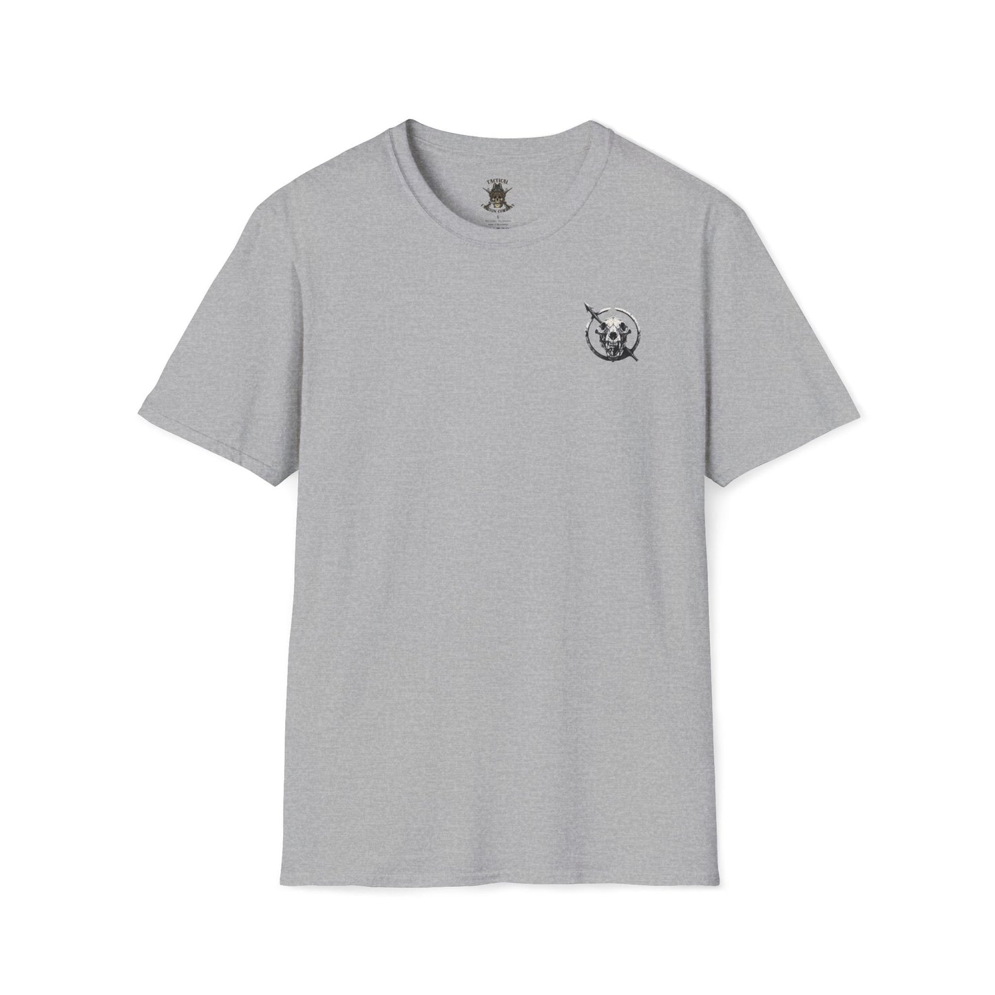 Tribal Warrior Tee, Hunting Tattoo Style Shirt, Outdoor Survival Apparel, Tactical Bear Skull T-Shirt
