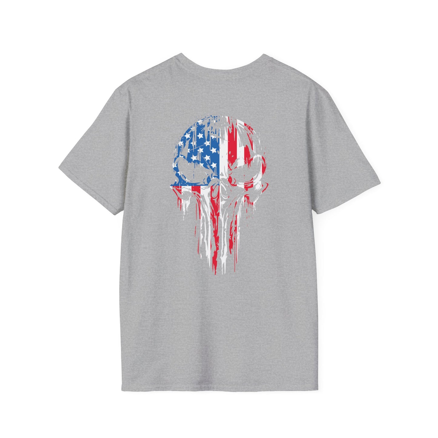 Punisher Skull Flag Tee – Honor, Strength, Patriotism