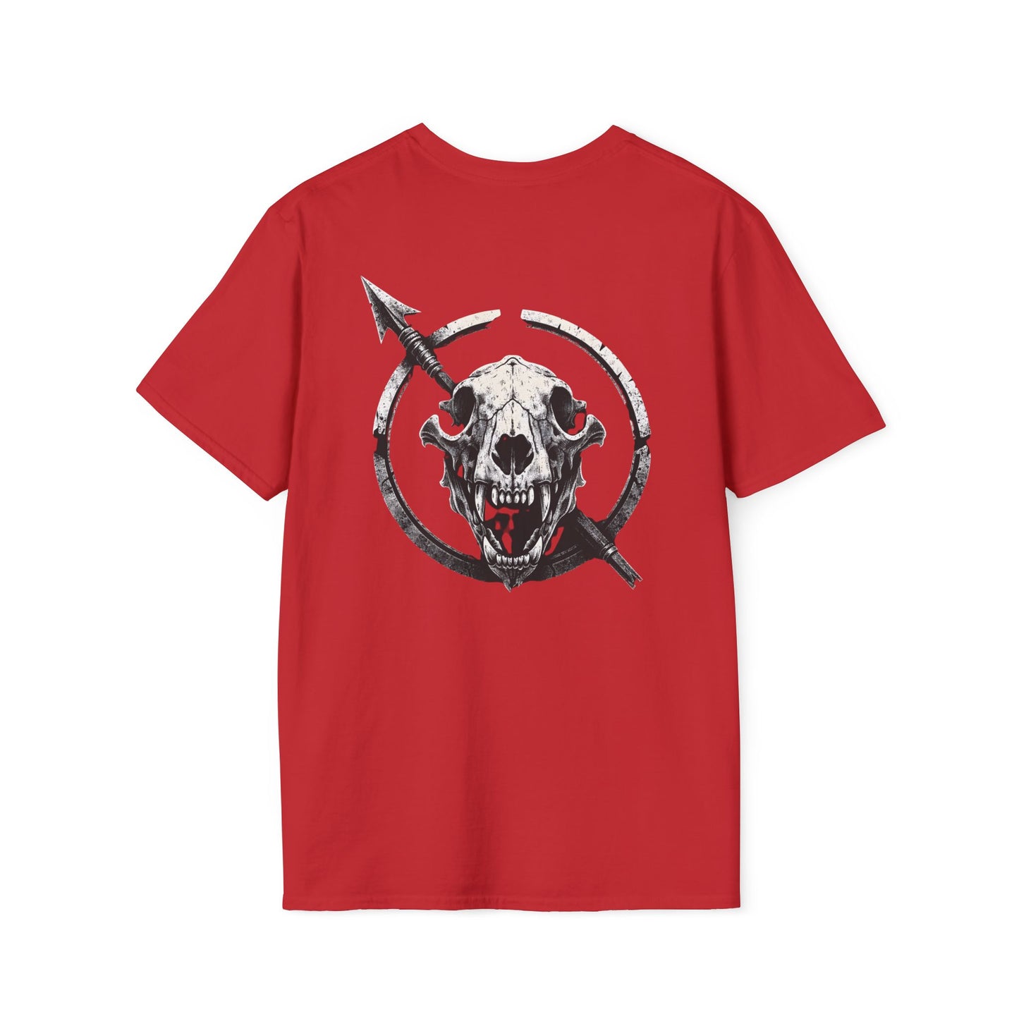 Tribal Warrior Tee, Hunting Tattoo Style Shirt, Outdoor Survival Apparel, Tactical Bear Skull T-Shirt