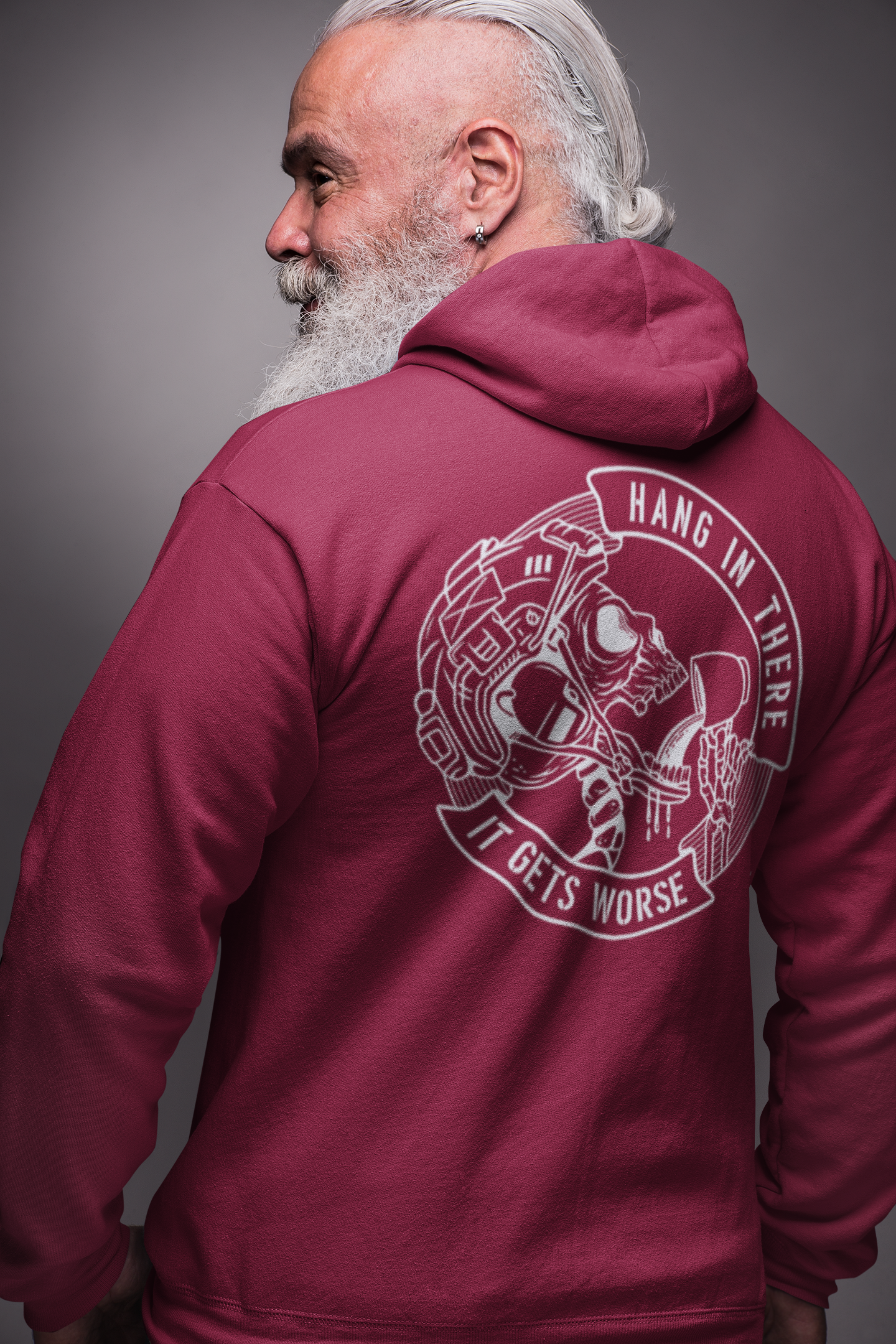 Tactical Military and Law Enforcement Hoodie - Hang in There It Gets Worse