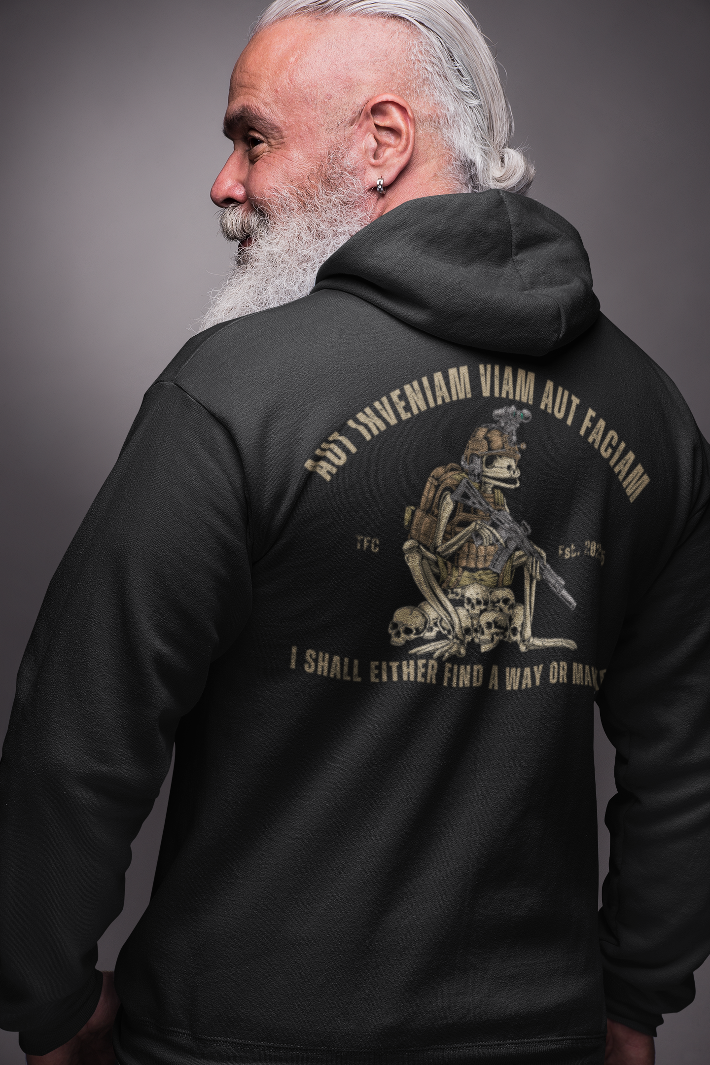 Aut Inveniam Aut Faciam Hoodie – I Shall Either Find a Way or Make One | Military & Tactical Hoodie