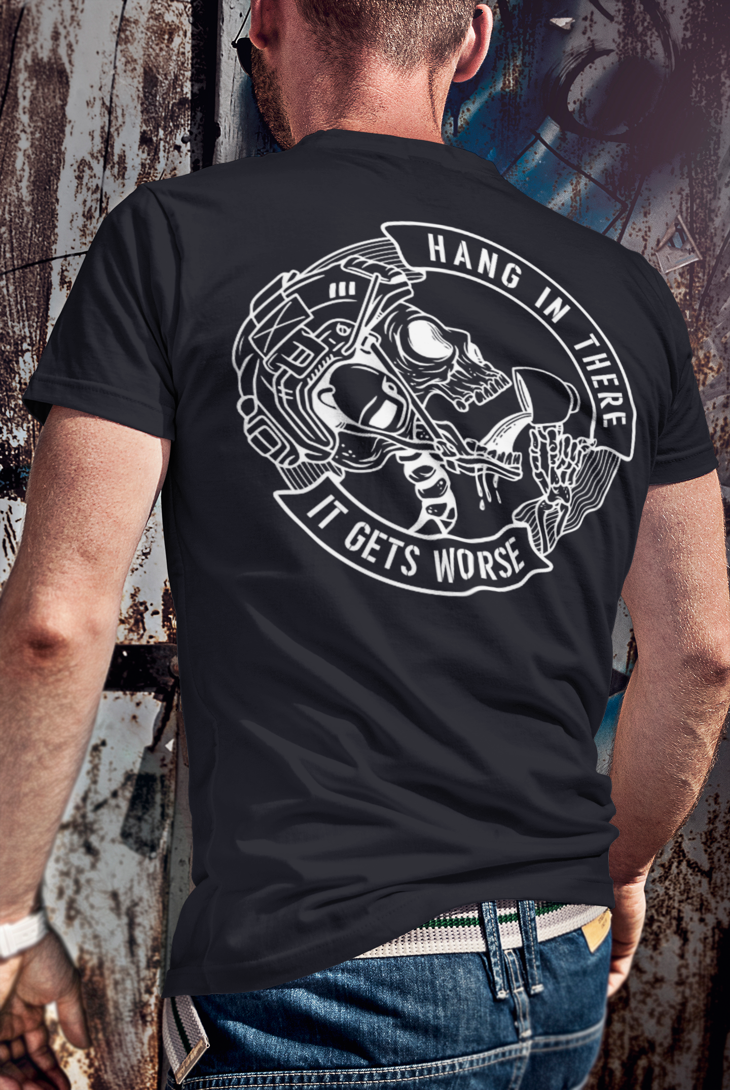 Hang in There, It Gets Worse Tactical T-Shirt