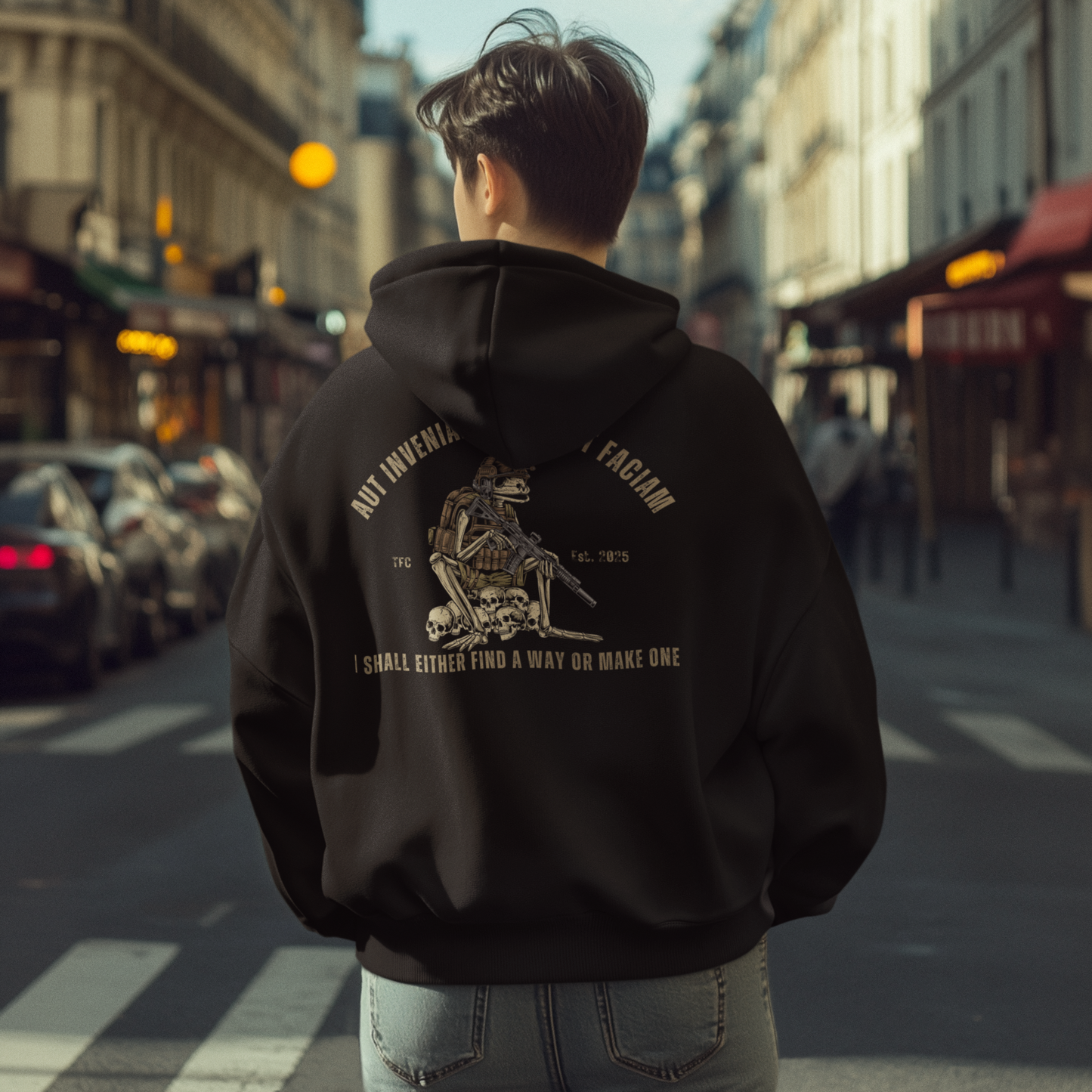 Aut Inveniam Aut Faciam Hoodie – I Shall Either Find a Way or Make One | Military & Tactical Hoodie