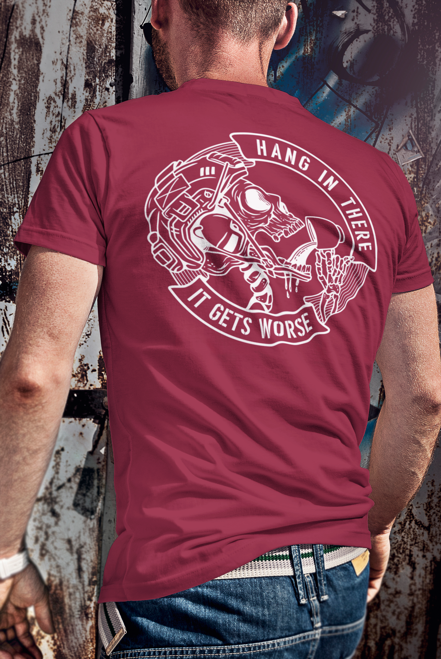 Hang in There, It Gets Worse Tactical T-Shirt