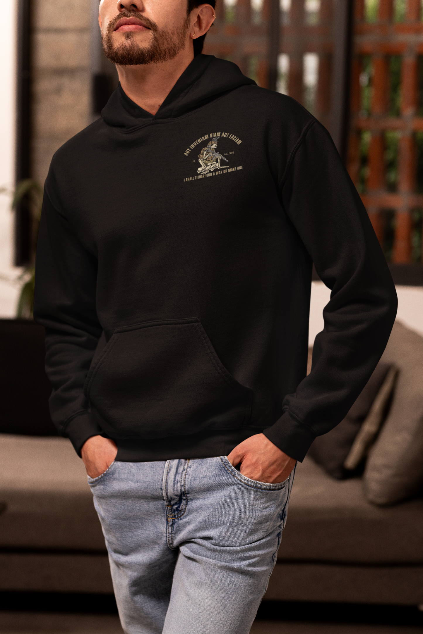 Aut Inveniam Aut Faciam Hoodie – I Shall Either Find a Way or Make One | Military & Tactical Hoodie