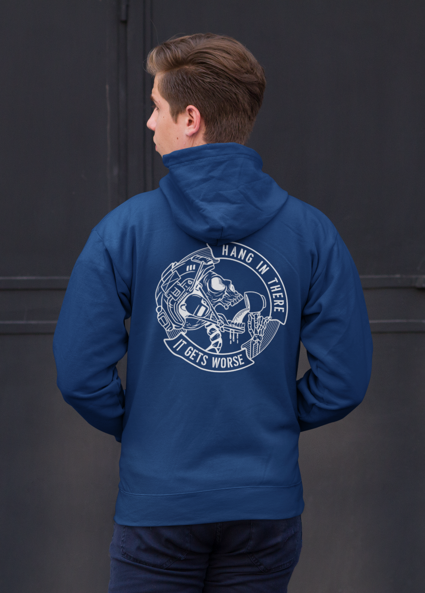 Tactical Military and Law Enforcement Hoodie - Hang in There It Gets Worse