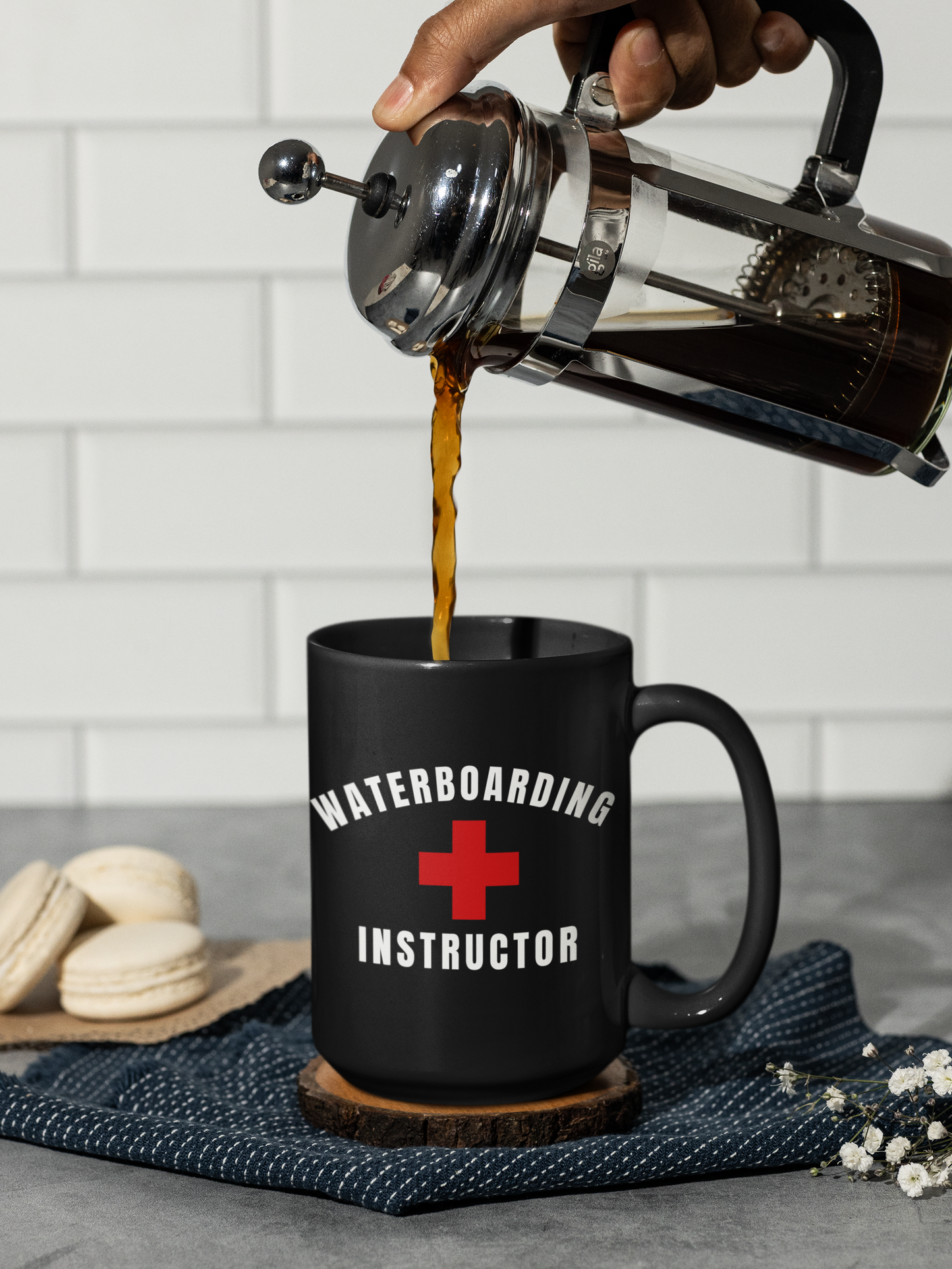 Waterboarding Instructor Coffee Mug – Dark Humor Military Cup | Funny Veteran Gift | Tactical Humor Mug