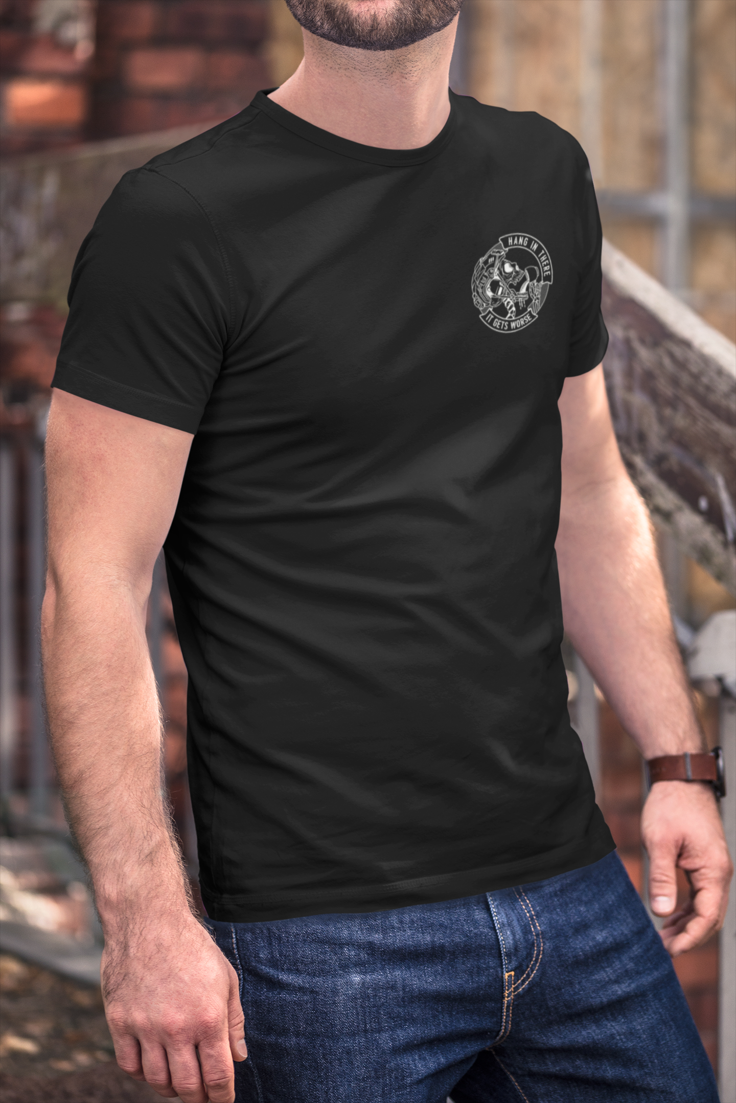 Hang in There, It Gets Worse Tactical T-Shirt