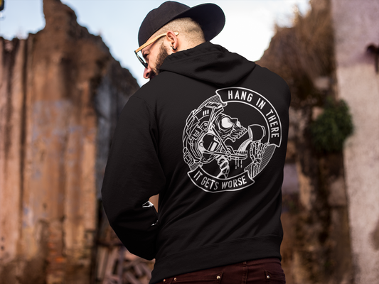 Tactical Military and Law Enforcement Hoodie - Hang in There It Gets Worse