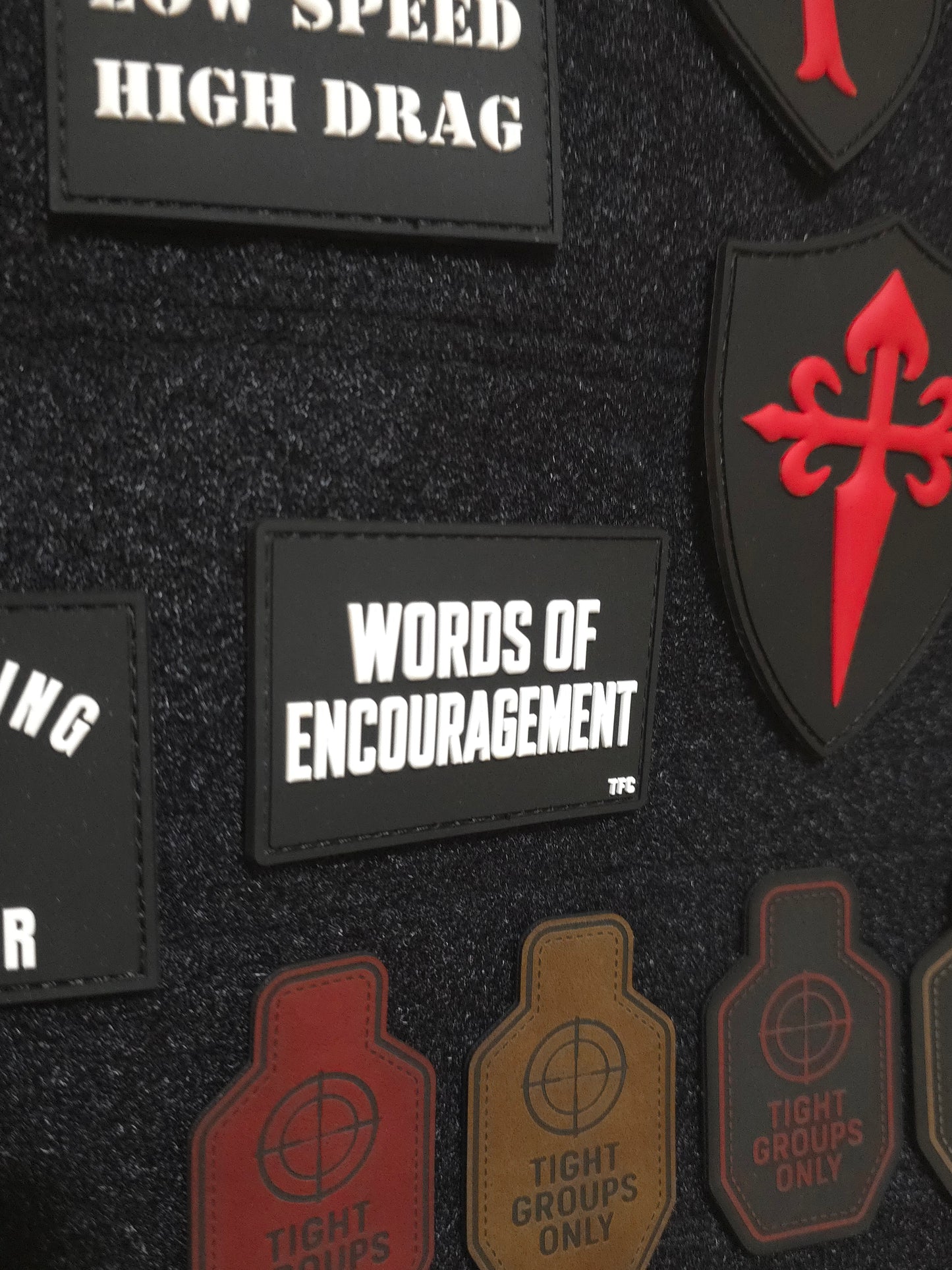 Words of Encouragement 3x2 PVC Morale Patch