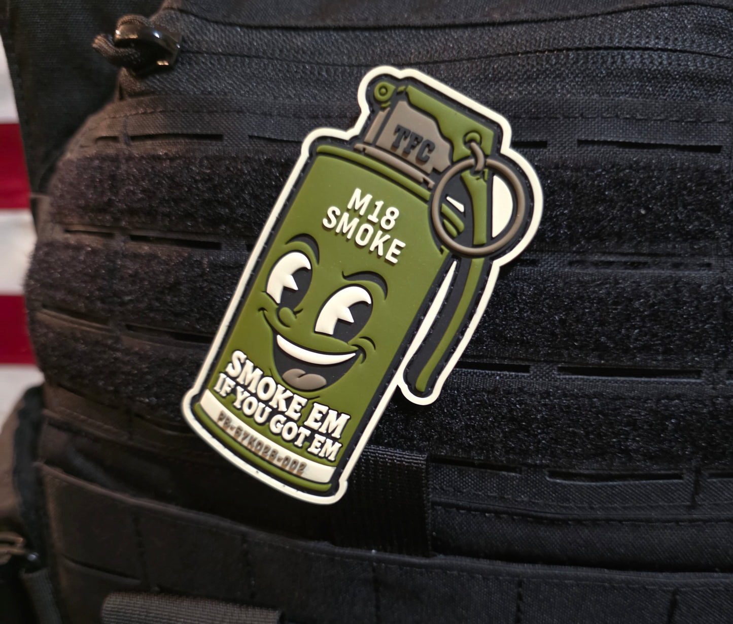 M18 Smoke Grenade PVC Morale Patch – Smoke ’Em If You Got ’Em