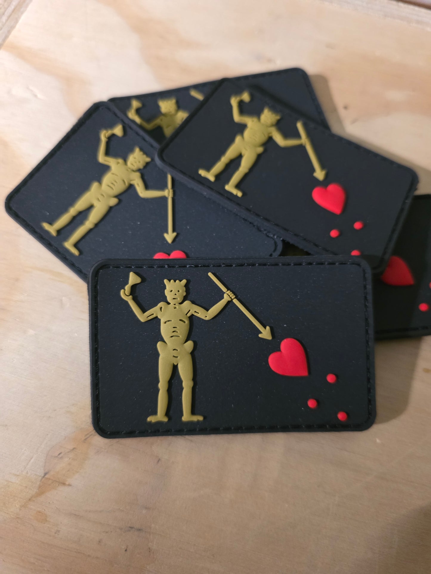 Blackbeard Pirate PVC Morale Patch – Tactical Gear & EDC Hook Patch - 3x2