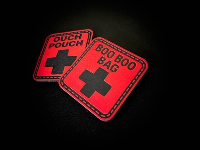 BOO BOO BAG Leather Patch – Hook Backed First Aid Marker 2 Pack