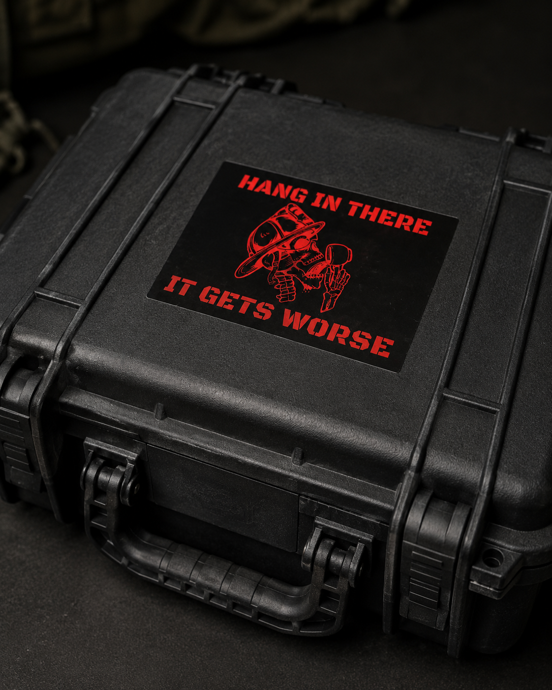 Hang In There, It Gets Worse Firefighter Vinyl Sticker Packs