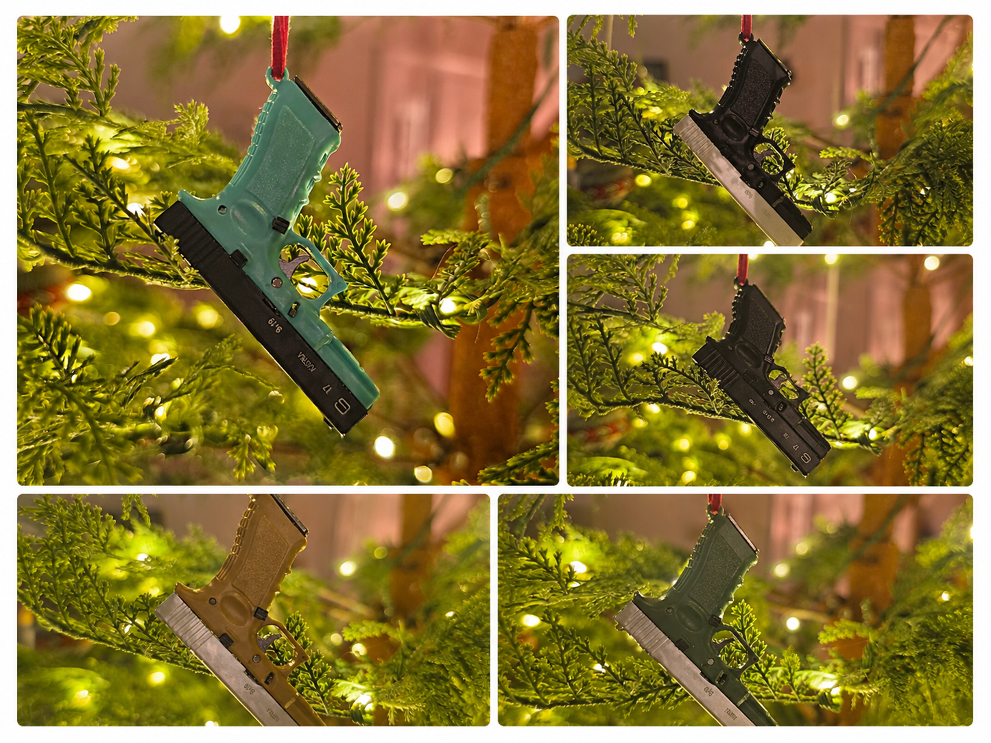 Mini Glock 17 Ornaments