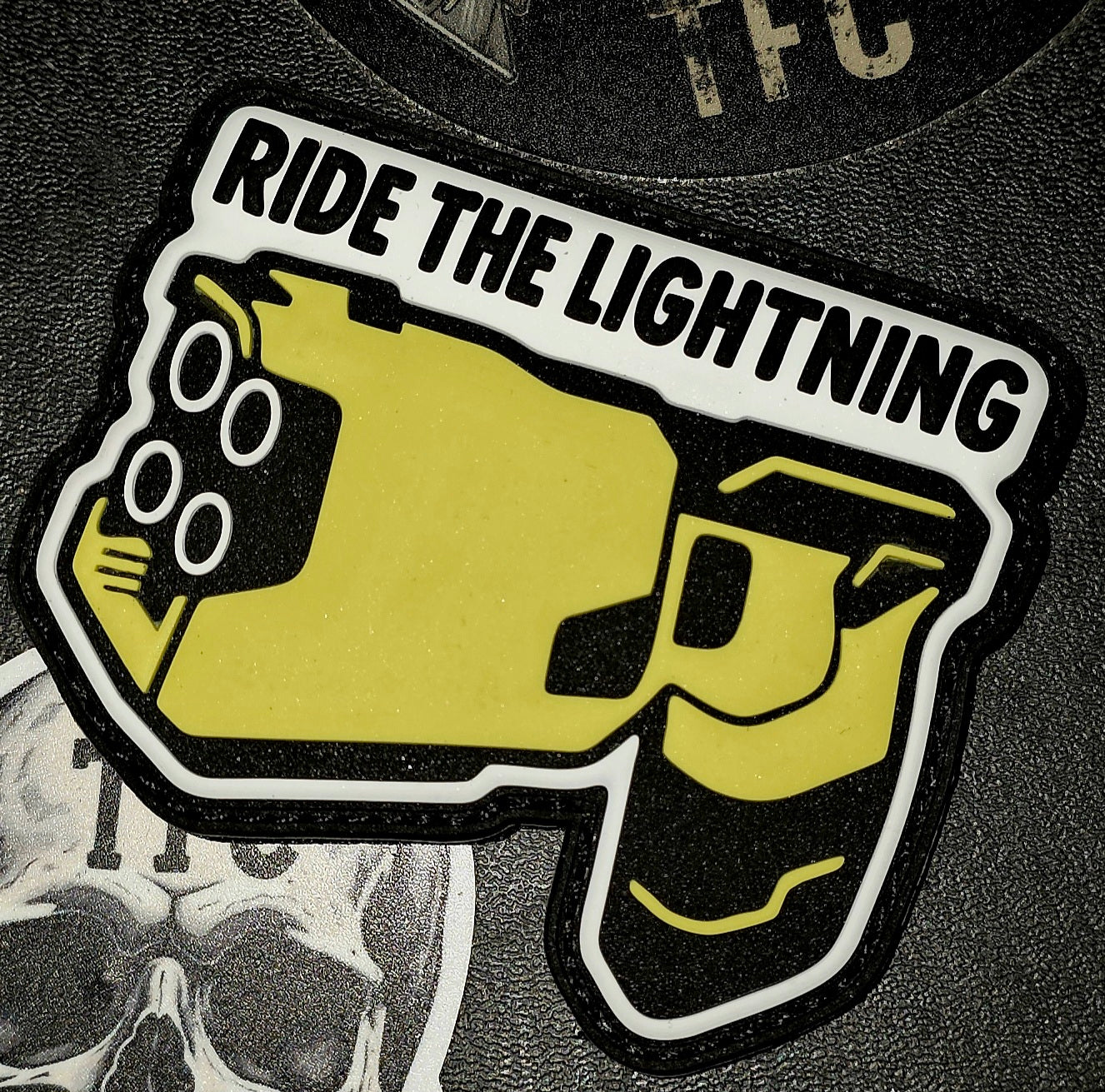 Ride the Lightning PVC Patch – Tactical Hook & Loop Morale Patch