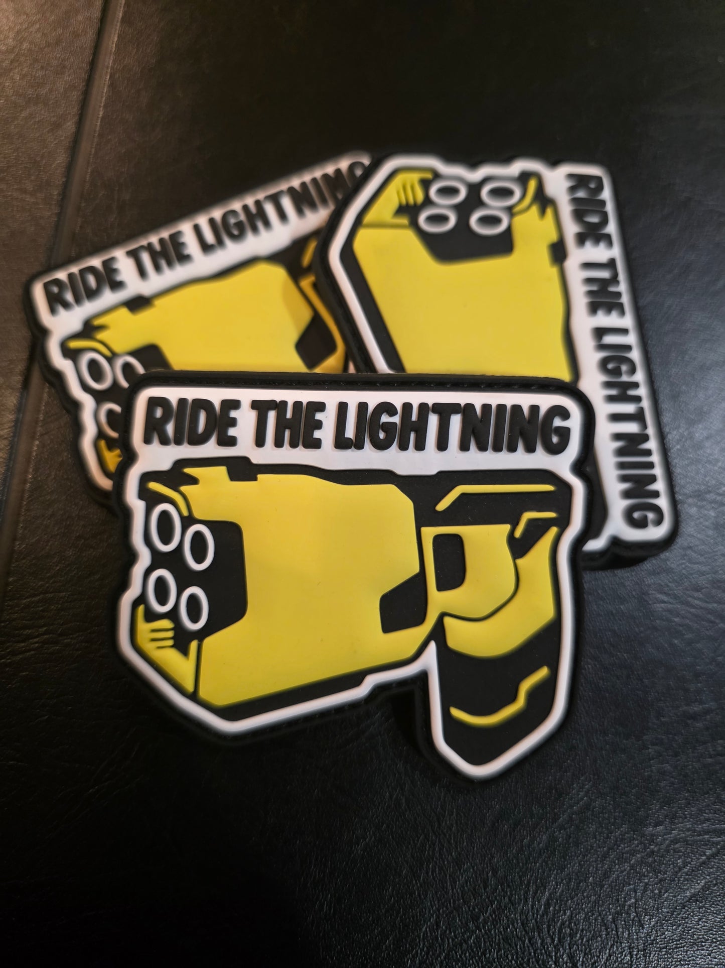 Ride the Lightning PVC Patch – Tactical Hook & Loop Morale Patch
