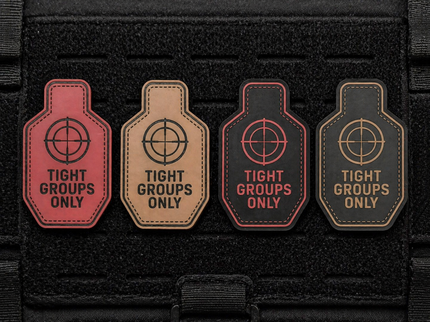Tight Groups Only Tactical Morale Patch | Precision Shooter Patch | Range Bag, Plate Carrier, EDC Gear Patch | Hook & Loop