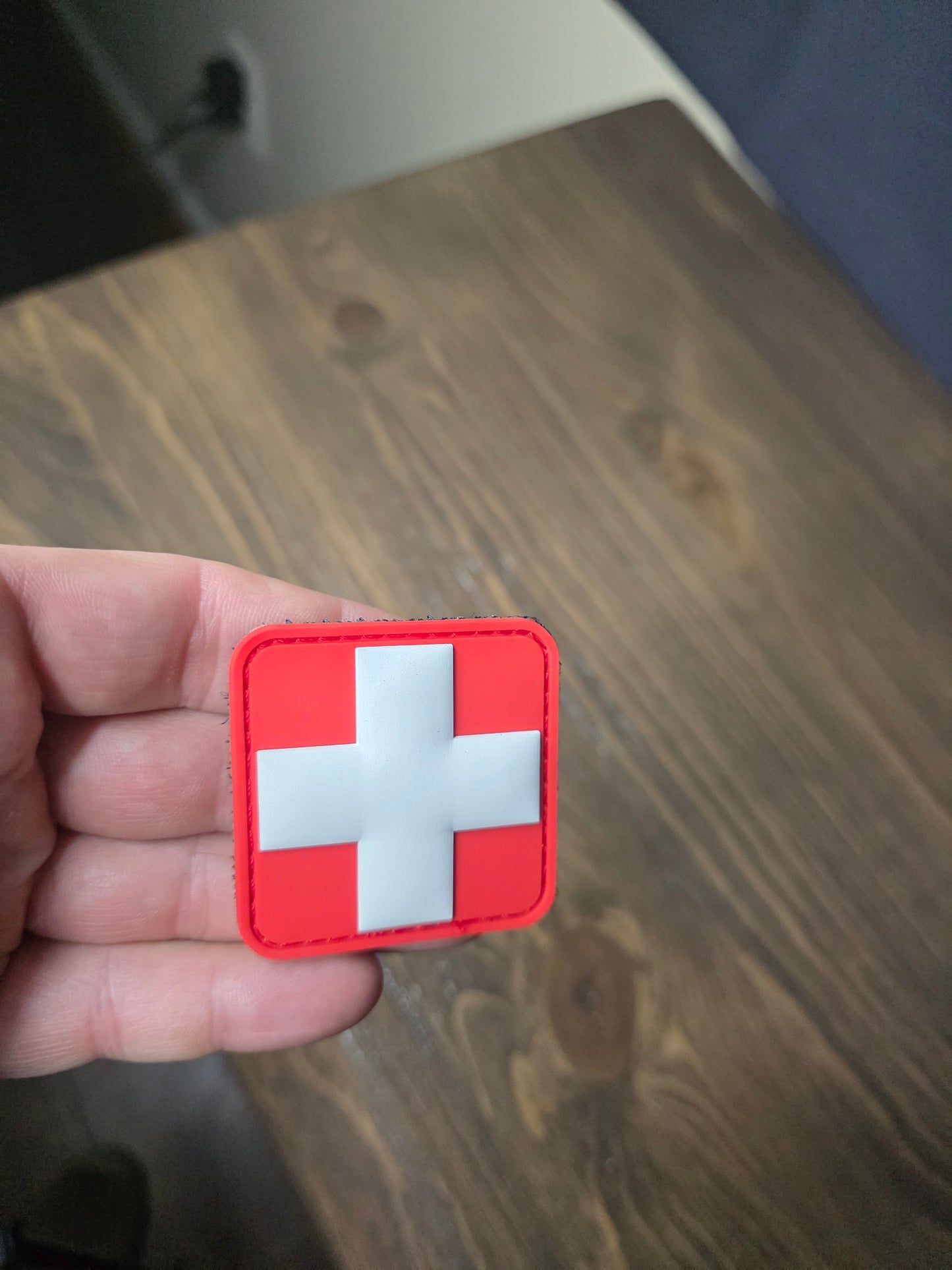 Tactical Red Cross Medical Patch – Hook & Loop Morale Patch for Backpacks, First Aid Kits, and Emergency Gear pack of 2