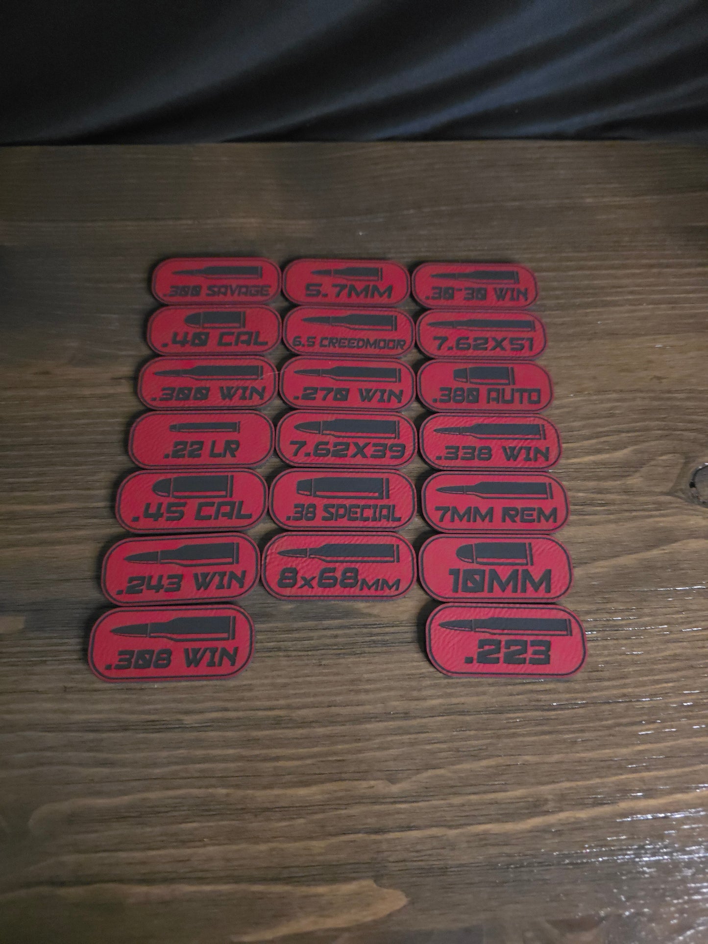 Ammo Caliber ID Patch Pack – 3, 5 or 8 Pack Tactical Gear Labels