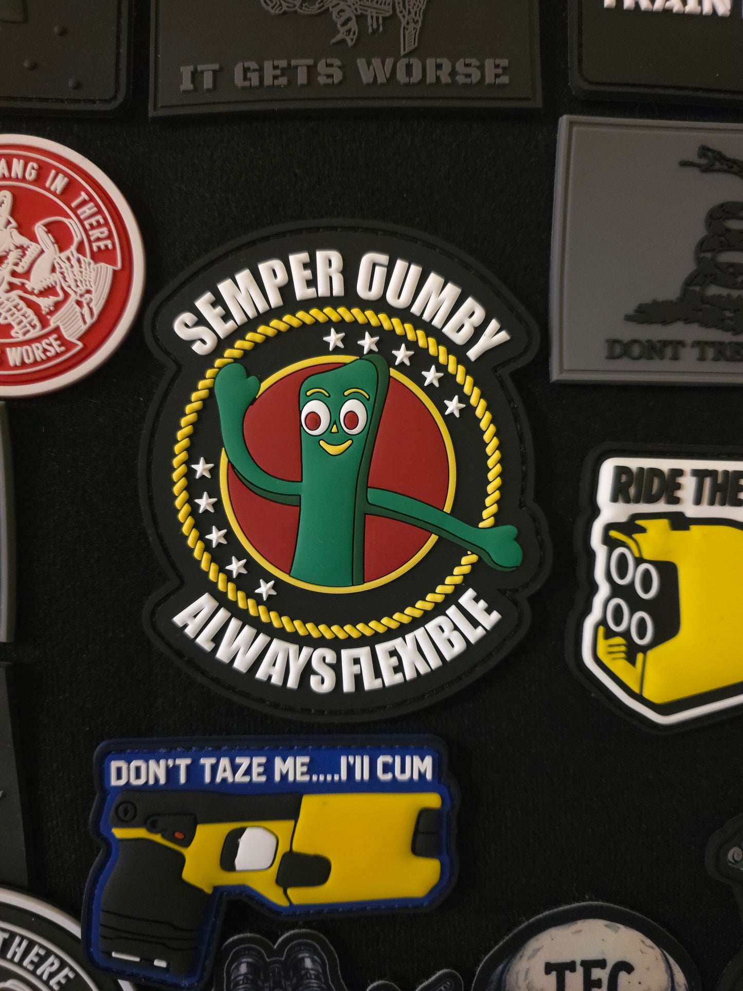 Semper Gumby Patch – Always Flexible Moral Patch | Military Humor PVC Patch | Tactical Gear Upgrade