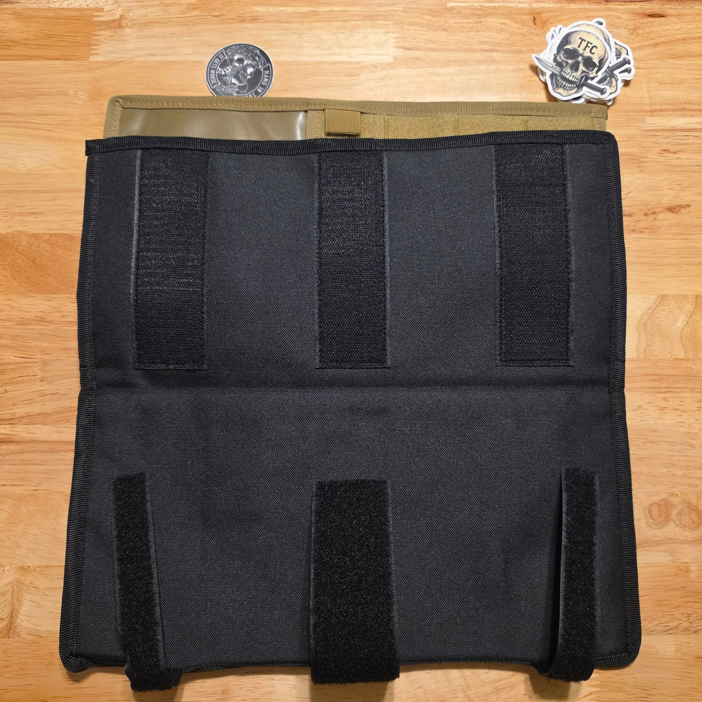 Tactical Sunvisor Organizer, Molle Mounts, ID Holder, 2-Sided