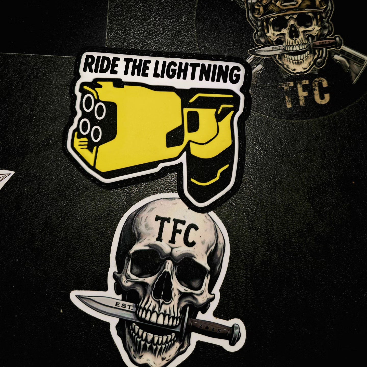 Ride the Lightning PVC Patch – Tactical Hook & Loop Morale Patch