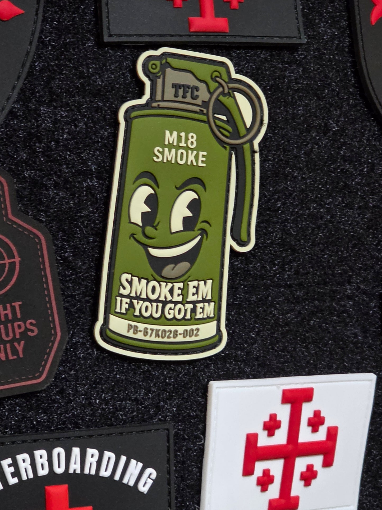 M18 Smoke Grenade PVC Morale Patch – Smoke ’Em If You Got ’Em