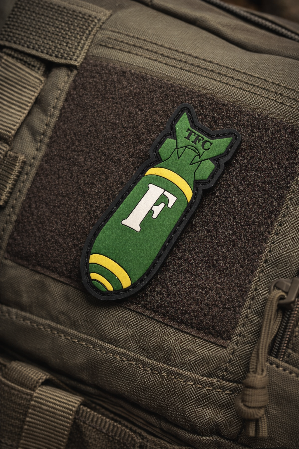 F Bomb Tactical PVC Patch | Funny Morale Patch for Backpacks, Range Bags, Jackets and Patch Walls