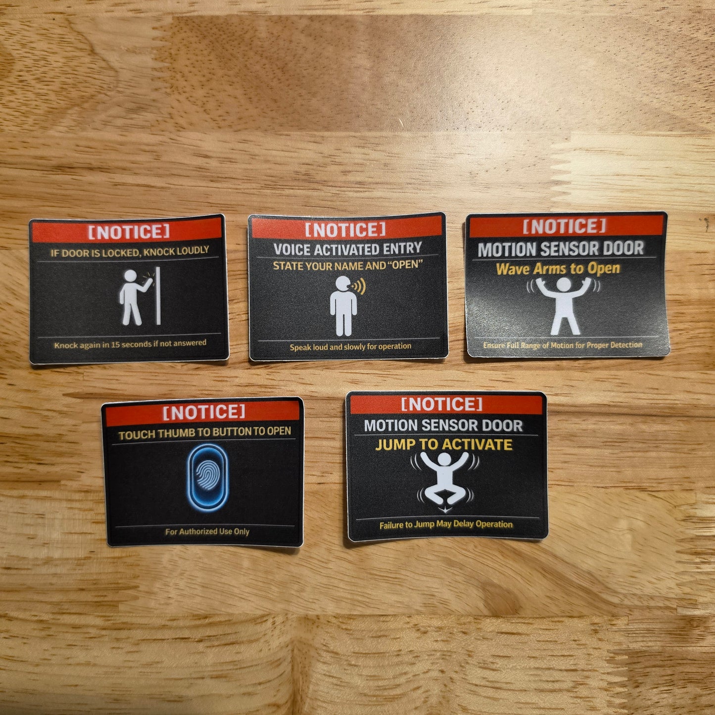 Practical Joke Sticker Pack- 5 Pack