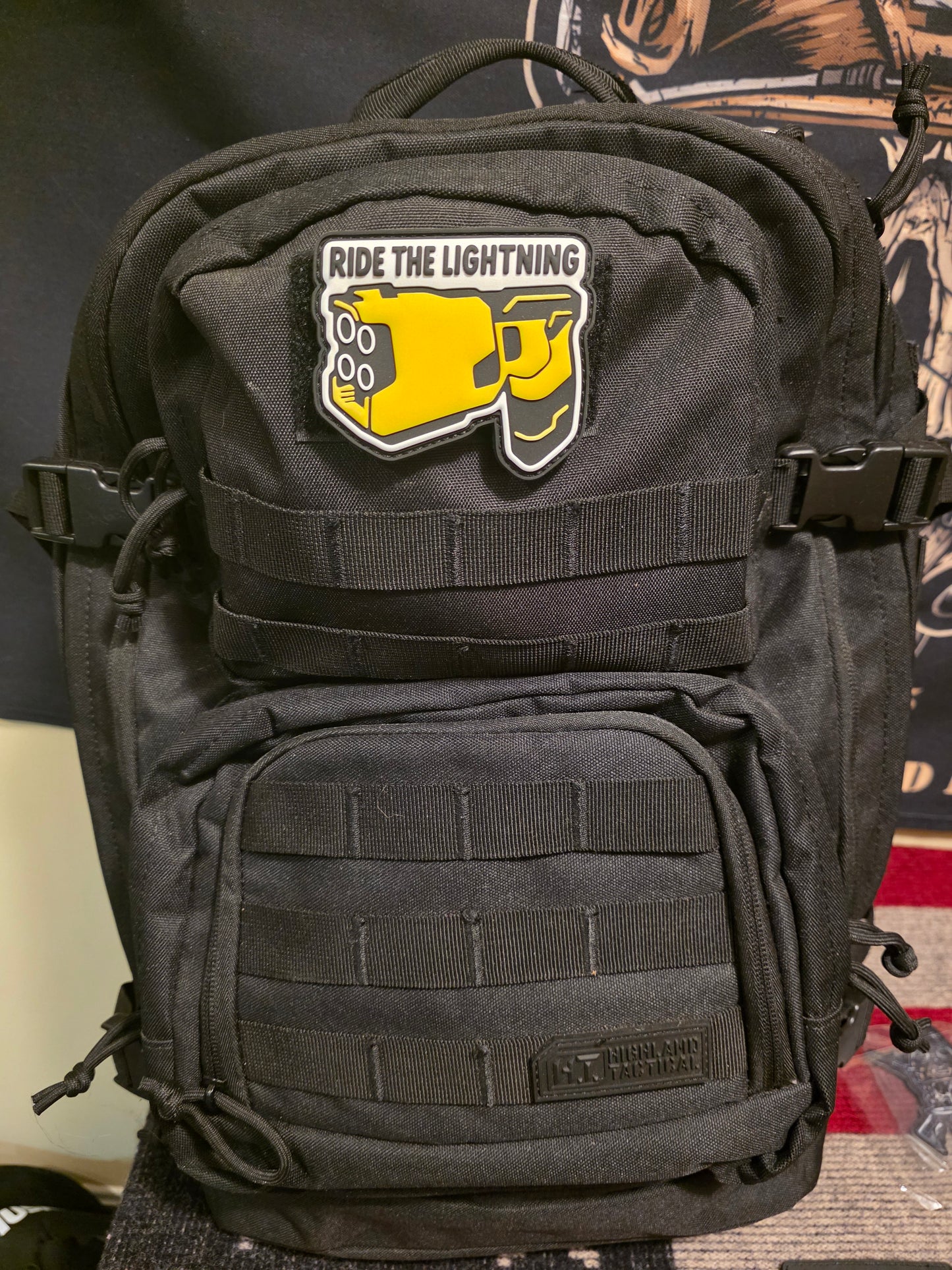 Ride the Lightning PVC Patch – Tactical Hook & Loop Morale Patch