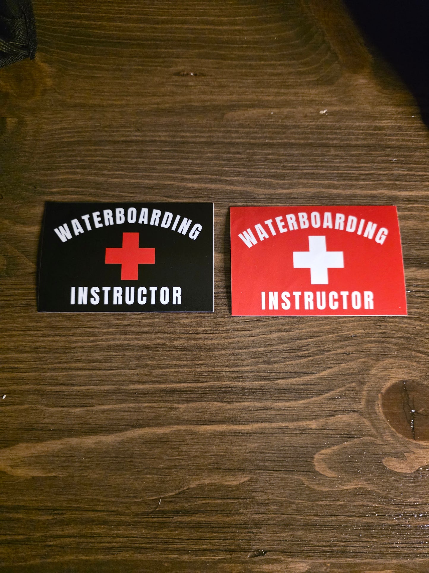 Waterboarding Instructor Sticker – Funny Military Humor Decal | Dark Humor Vinyl Sticker for Toolboxes, Gear Cases & Laptops | Tactical Gift