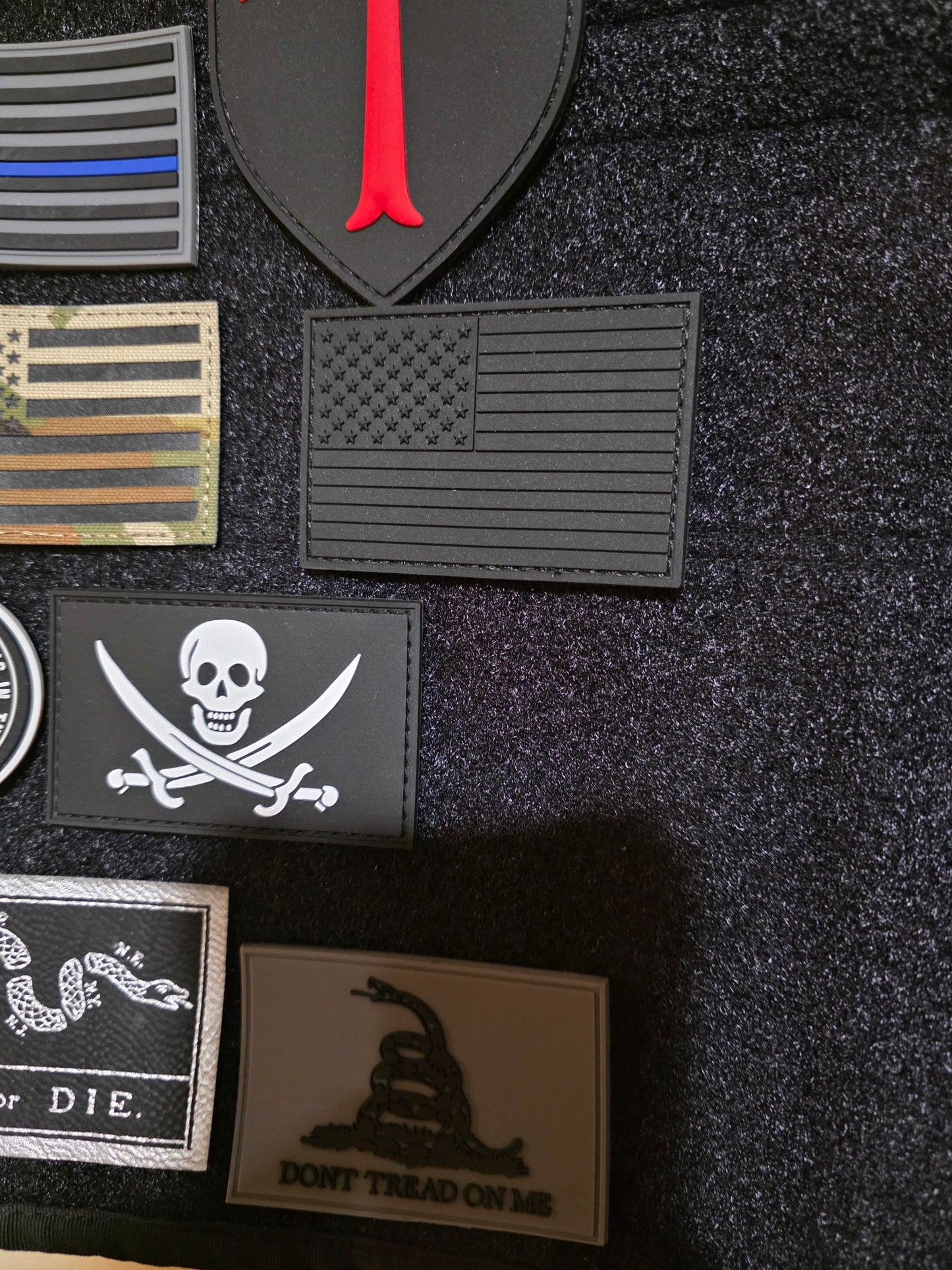 Blackout USA Flag Patch – “Raise the Black Flag” | Tactical Morale Patch | No Surrender American Flag